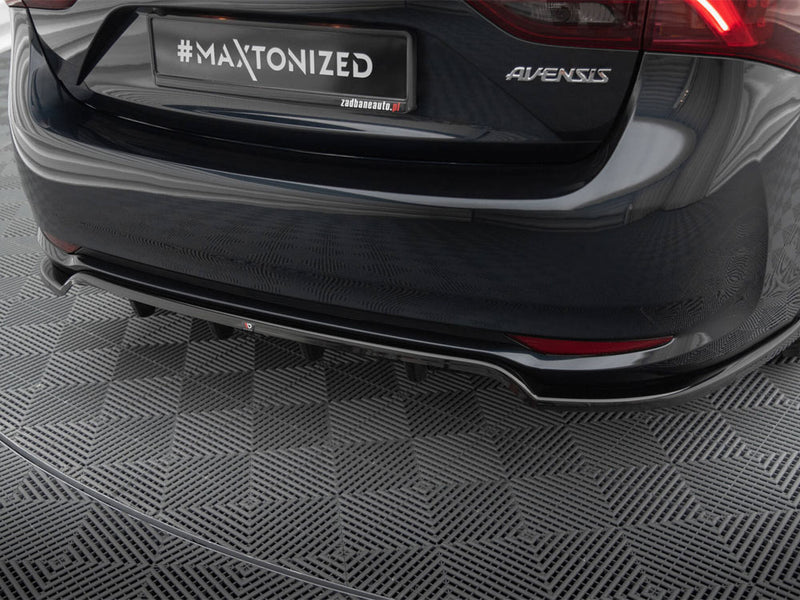 Maxton Design Rear Splitter (Vertical Bars) Toyota Avensis Sedan Mk3 Facelift