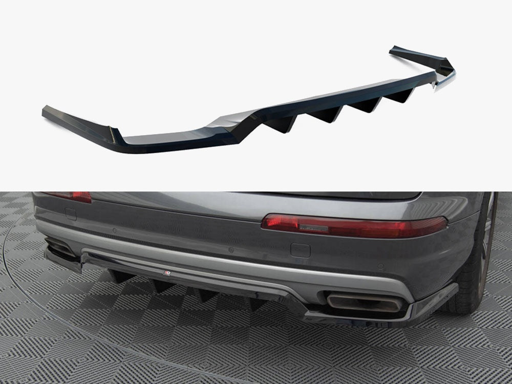 Maxton Design Central Rear Splitter (Vertical Bars) Audi Q7 Mk2