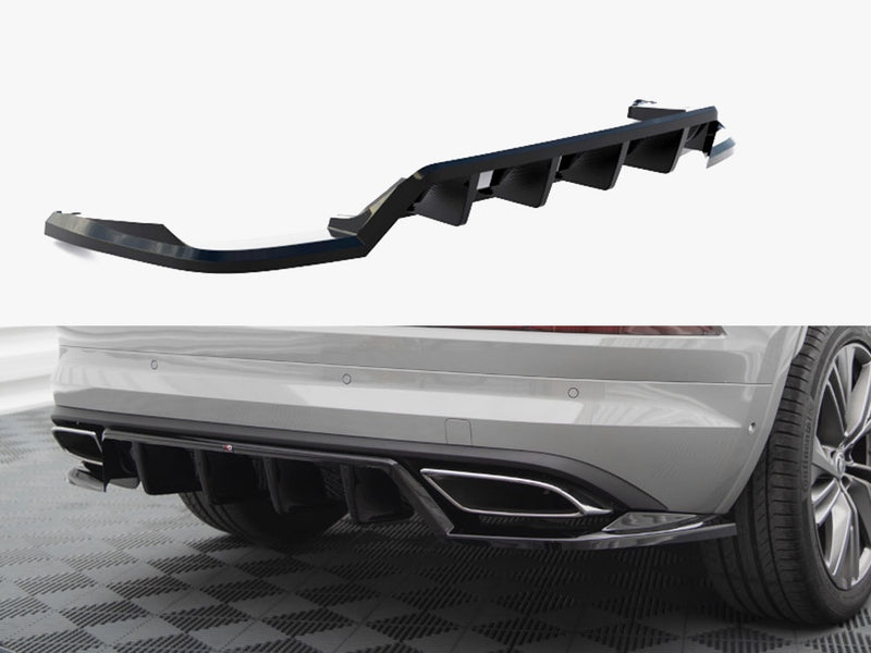 Maxton Design Rear Splitter (Vertical Bars) Skoda Kodiaq RS Mk1 Facelift