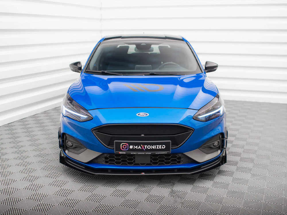 Maxton Design Street PRO Front Splitter + Flaps Ford Focus ST / ST-Line Mk4