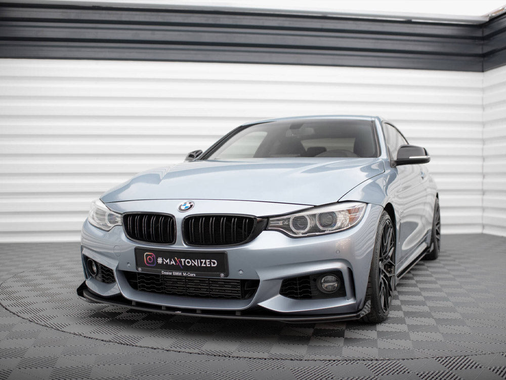 Maxton Design Street PRO Front Splitter + Flaps BMW 4 Coupe / Gran Coupe / Cabrio M-Pack F32 / F36 / F33