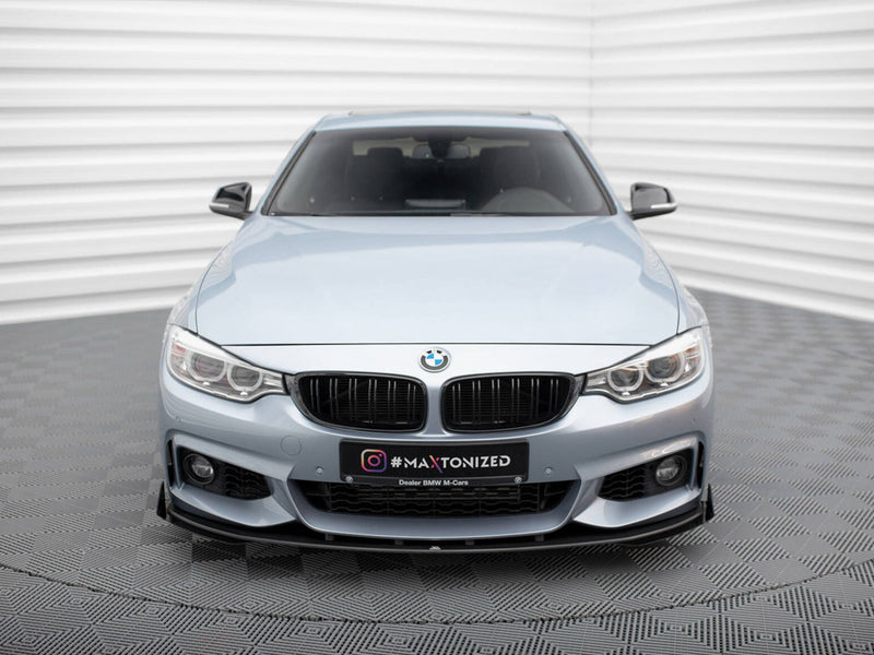 Maxton Design Street PRO Front Splitter + Flaps BMW 4 Coupe / Gran Coupe / Cabrio M-Pack F32 / F36 / F33