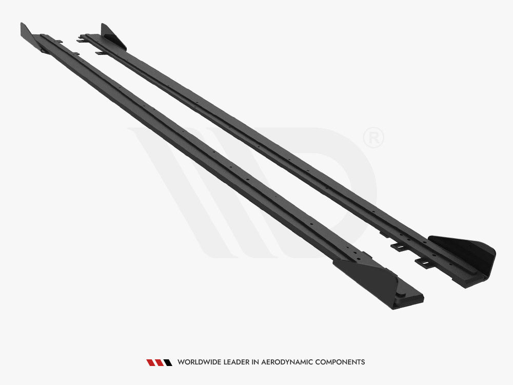 Maxton Design Street PRO Side Skirts Diffusers + Flaps BMW 4 Coupe / Gran Coupe / Cabrio M-Pack F32 / F36 / F33