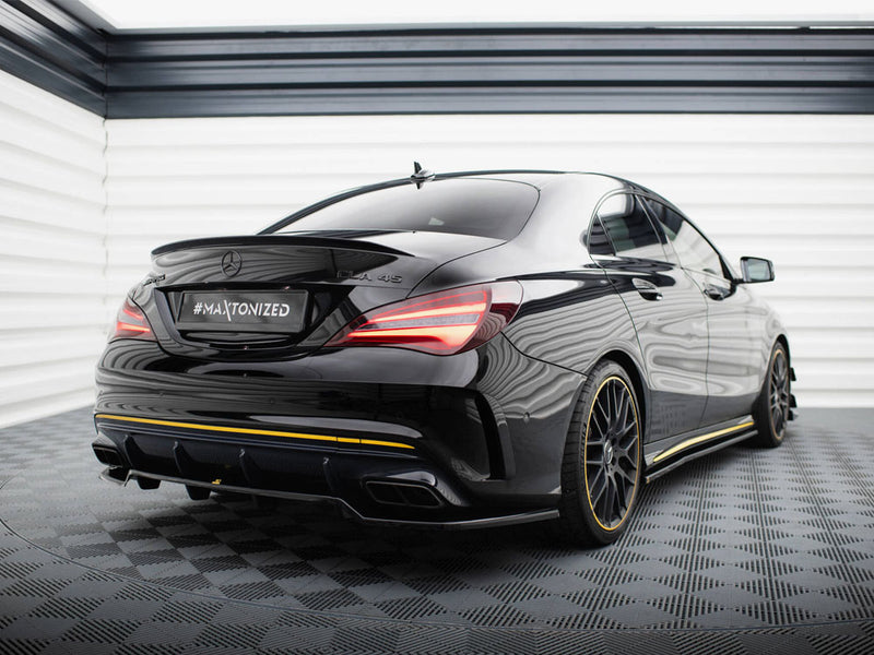 Maxton Design Rear Splitter (Vertical Bars) Mercedes-AMG CLA 45 C117 Facelift