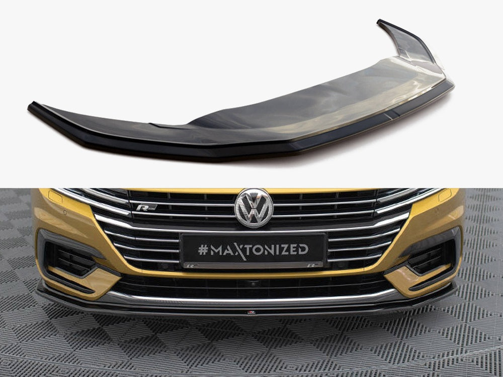 Maxton Design Front Splitter V.1 Volkswagen Arteon R-Line Sedan / Shooting Brake Mk1