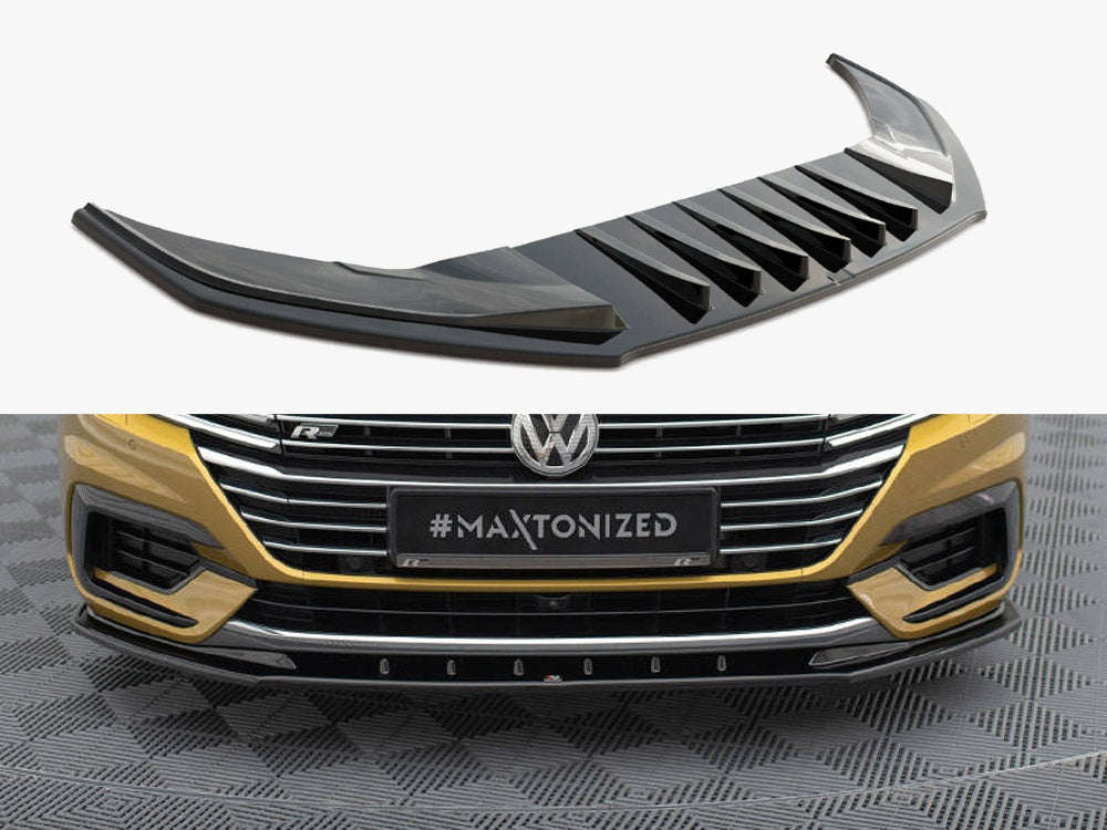 Maxton Design Front Splitter V.3 Volkswagen Arteon R-Line Sedan / Shooting Brake Mk1