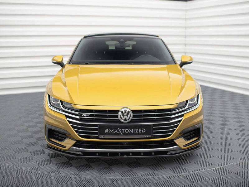 Maxton Design Front Splitter V.3 Volkswagen Arteon R-Line Sedan / Shooting Brake Mk1