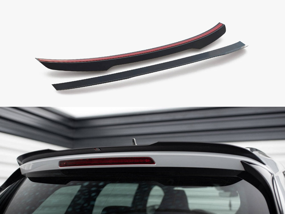 Maxton Design Spoiler CAP V.2 Skoda Kodiaq Mk1 Sportline / RS - Carbon Look