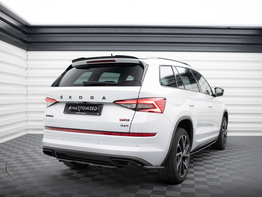 Maxton Design Spoiler CAP V.2 Skoda Kodiaq Mk1 Sportline / RS - Carbon Look