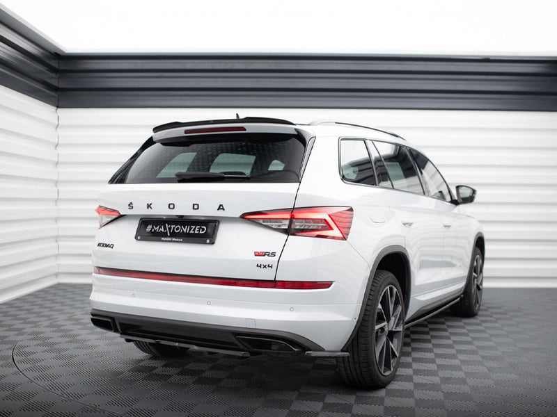 Maxton Design Spoiler CAP V.2 Skoda Kodiaq Mk1 Sportline / RS - Carbon Look