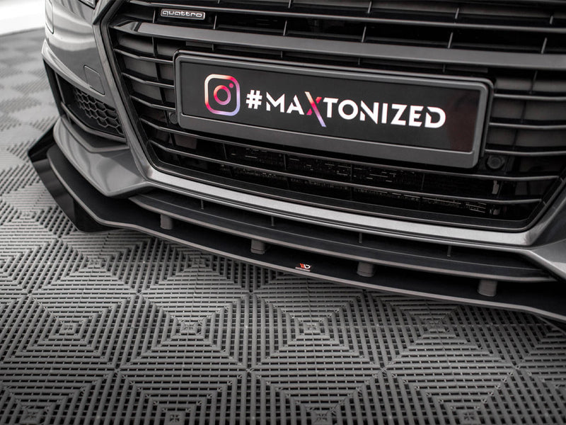 Maxton Design Street PRO Front Splitter + Flaps Audi TT S / S-Line 8S