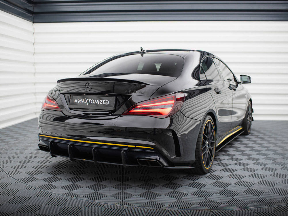 Maxton Design Street Pro Rear Side Splitters Mercedes-AMG CLA 45 C117 Facelift