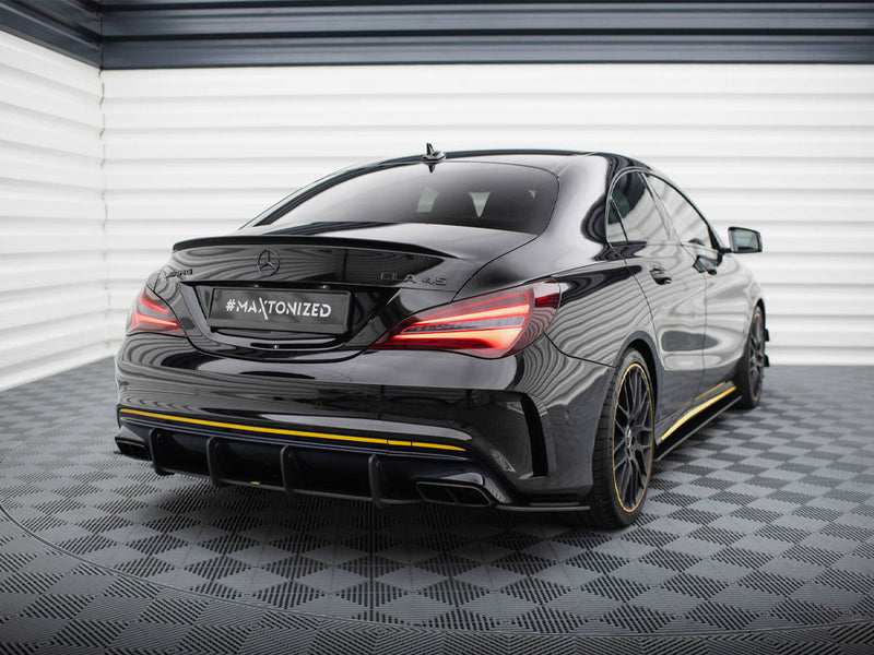 Maxton Design Street Pro Rear Side Splitters Mercedes-AMG CLA 45 C117 Facelift