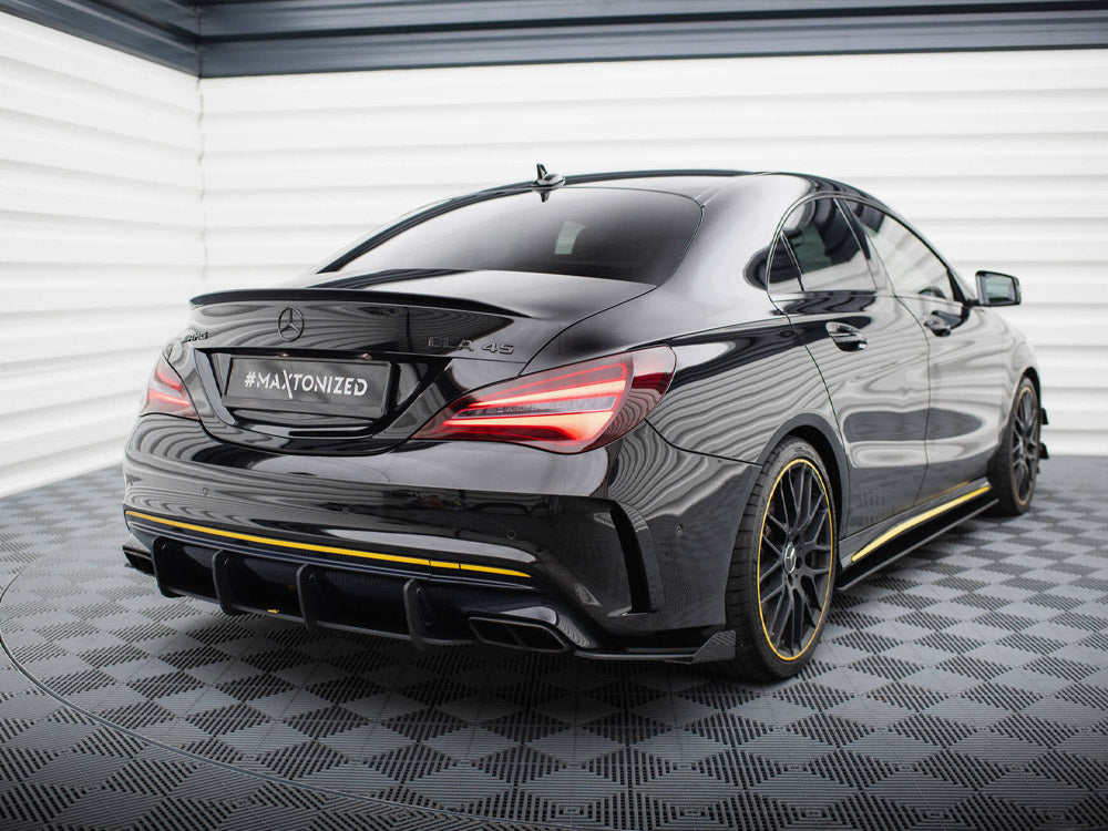 Maxton Design Street Pro Rear Side Splitters + Flaps Mercedes-AMG CLA 45 C117 Facelift