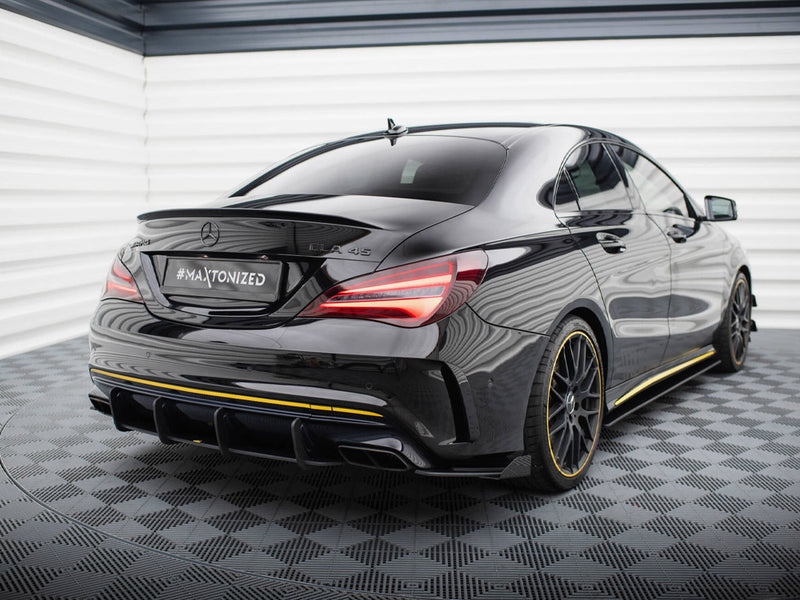 Maxton Design Street Pro Rear Side Splitters + Flaps Mercedes-AMG CLA 45 C117 Facelift