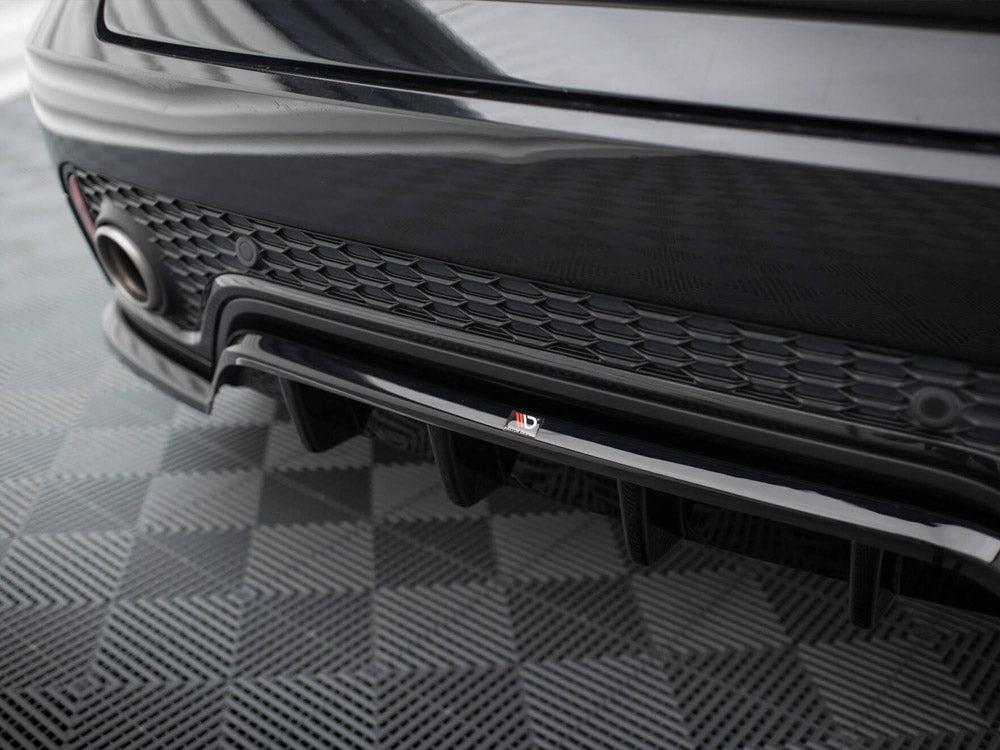 Maxton Design Central Rear Splitter (Vertical Bars) Jaguar E-Pace R-Dynamic Mk1