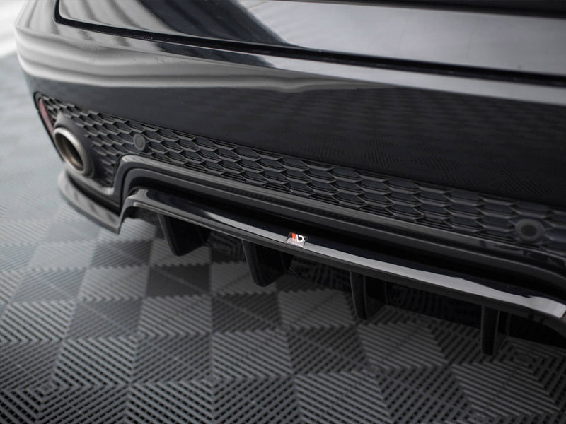 Maxton Design Central Rear Splitter (Vertical Bars) Jaguar E-Pace R-Dynamic Mk1