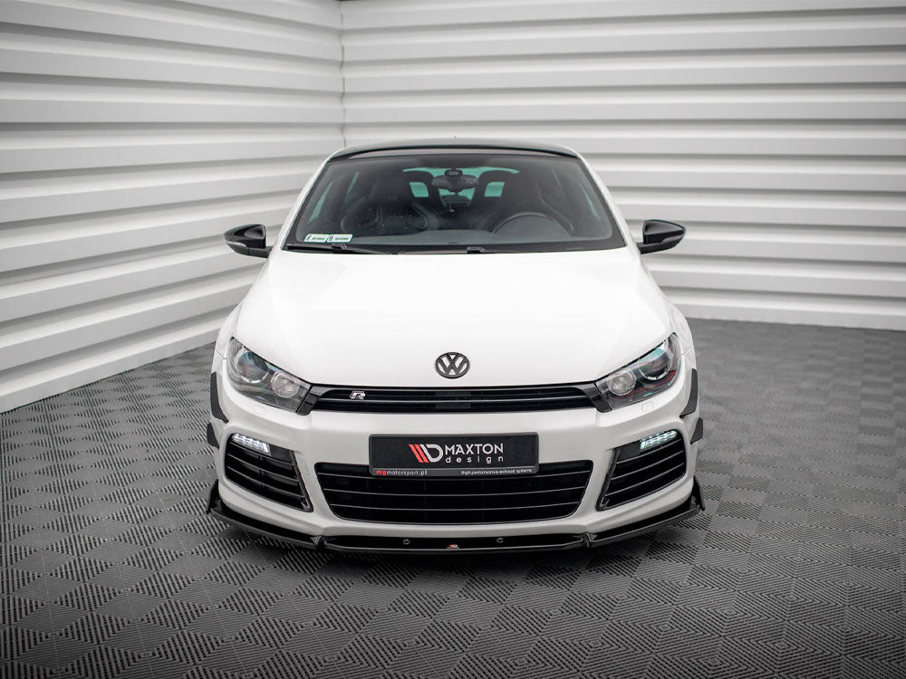 Maxton Design Front Splitter V.3 + Flaps Volkswagen Scirocco R Mk3