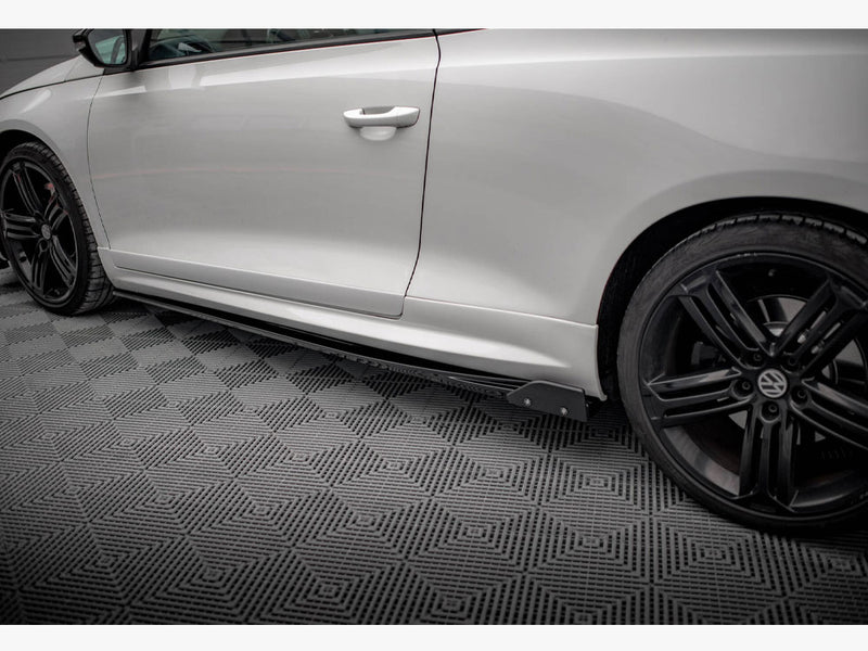 Maxton Design Side Skirts Diffusers V.2 + Flaps Volkswagen Scirocco R Mk3
