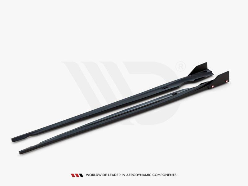 Maxton Design Side Skirts Diffusers V.2 + Flaps Volkswagen Scirocco R Mk3