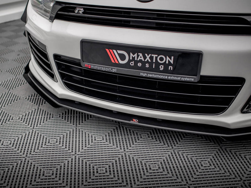 Maxton Design Street PRO Front Splitter + Flaps Volkswagen Scirocco R Mk3