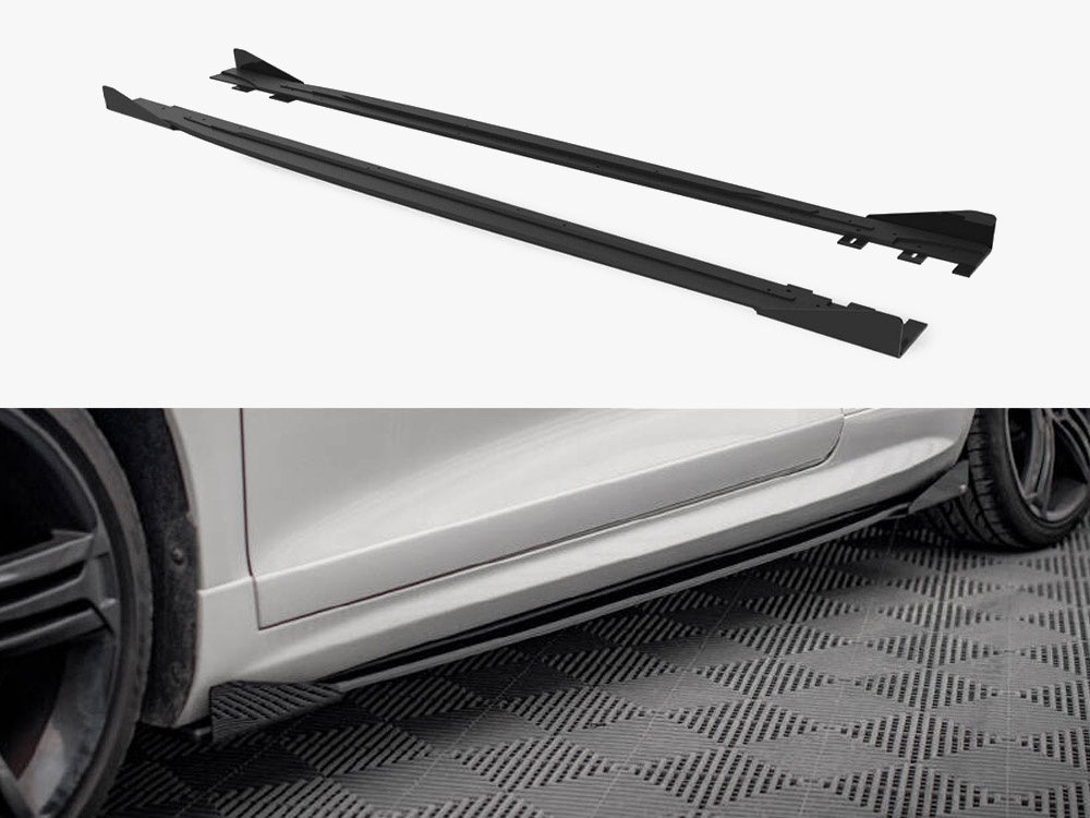 Maxton Design Street PRO Side Skirts Diffusers + Flaps Volkswagen Scirocco R Mk3