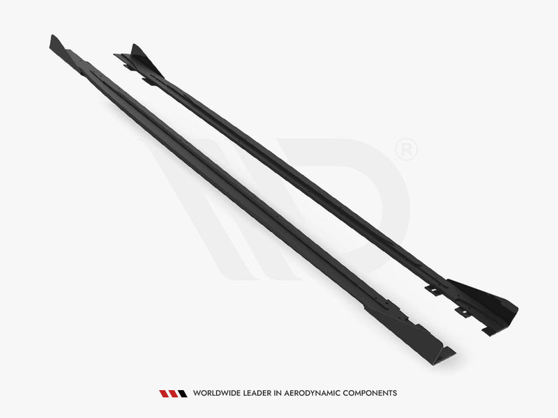 Maxton Design Street PRO Side Skirts Diffusers + Flaps Volkswagen Scirocco R Mk3