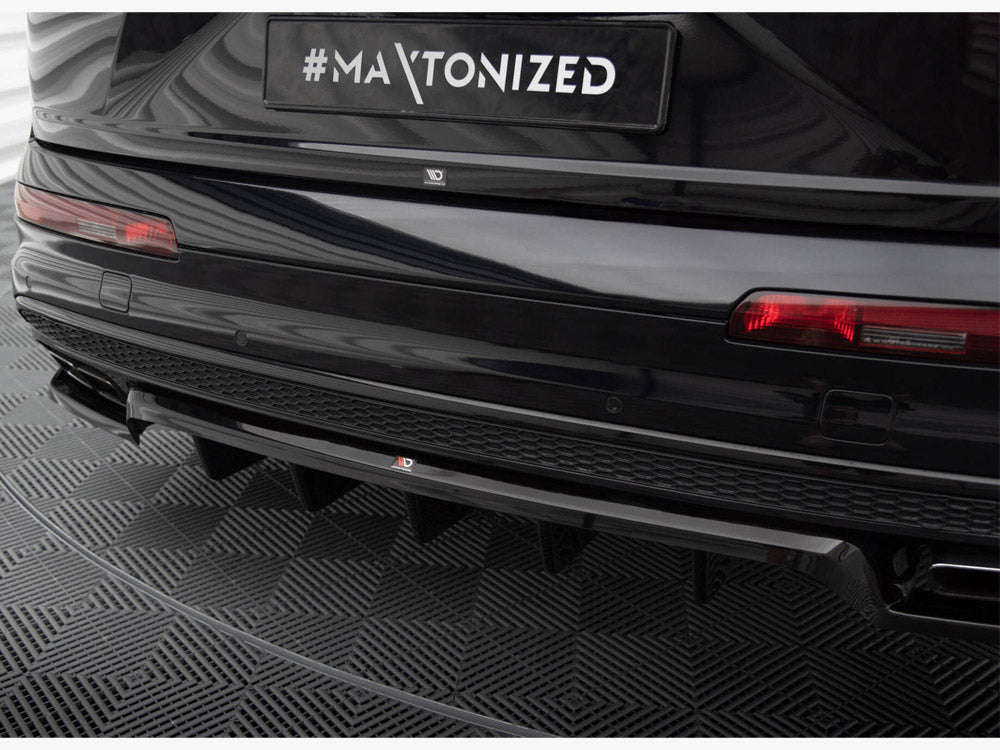 Maxton Design Central Rear Splitter (Vertical Bars) Audi SQ7 Mk2