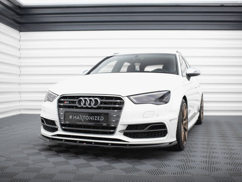 Maxton Design Front Splitter V.1 Audi S3 / A3 S-Line Sportback / Hatchback 8V