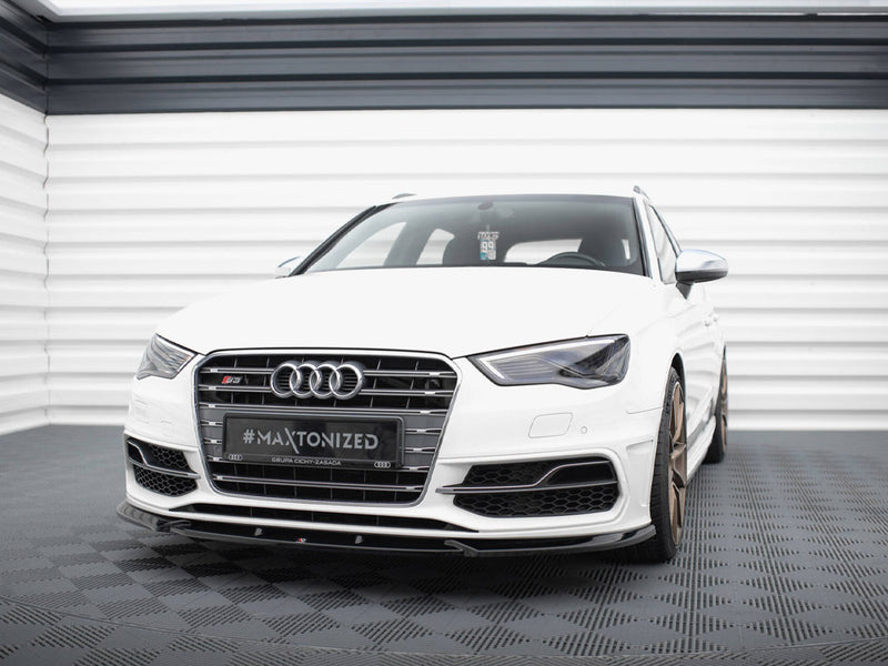 Maxton Design Front Splitter V.2 Audi S3 / A3 S-Line Sportback / Hatchback 8V