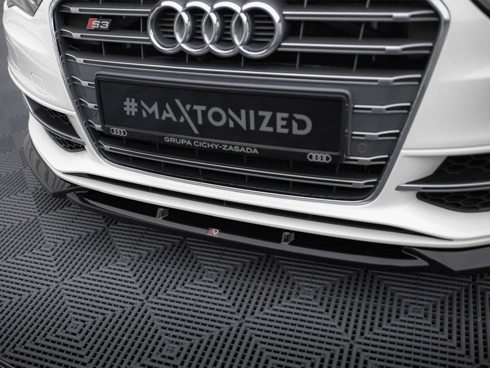 Maxton Design Front Splitter V.2 Audi S3 / A3 S-Line Sportback / Hatchback 8V