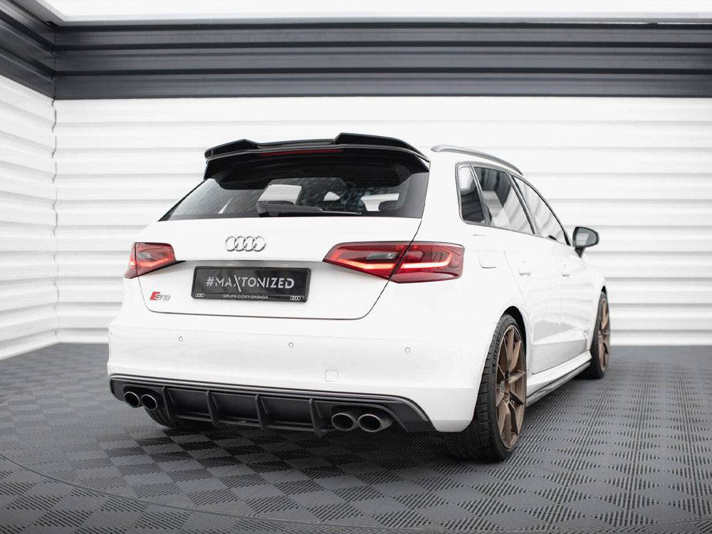 Maxton Design Spoiler CAP 3D Audi S3 / A3 S-Line Sportback / Hatchback 8V