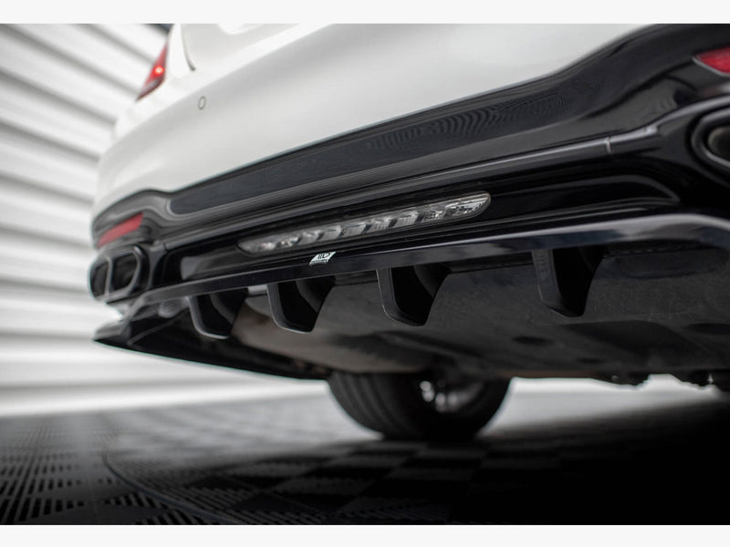 Maxton Design Rear Splitter (Vertical Bars) Mercedes-Benz S AMG-Line W222 Facelift