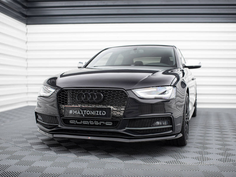 Maxton Design Front Splitter V.1 Audi S4 / A4 S-Line B8 FL