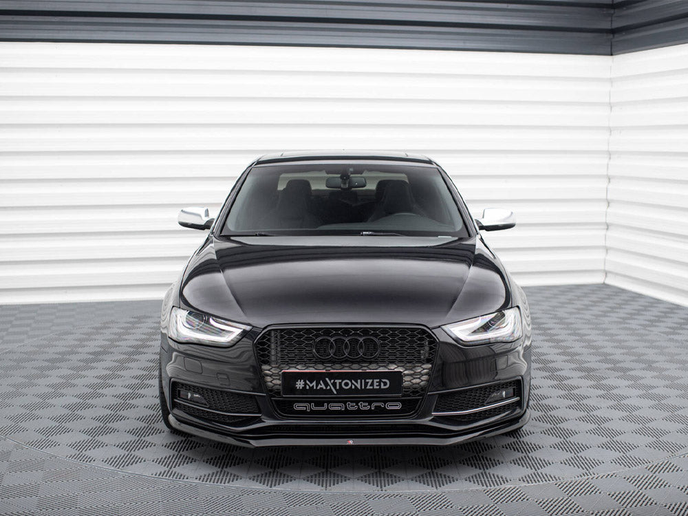 Maxton Design Front Splitter V.1 Audi S4 / A4 S-Line B8 FL