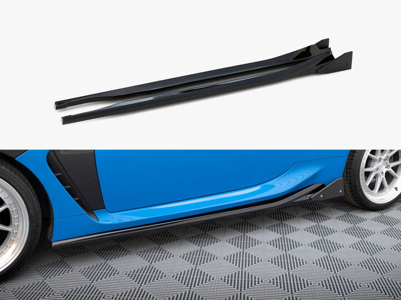 Maxton Design Side Skirts Diffusers V.1 + Flaps Toyota GR86 Mk1