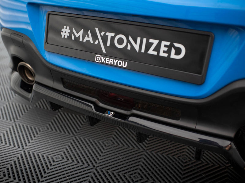 Maxton Design Central Rear Splitter (Vertical Bars) V.1 + Flaps Toyota GR86 Mk1