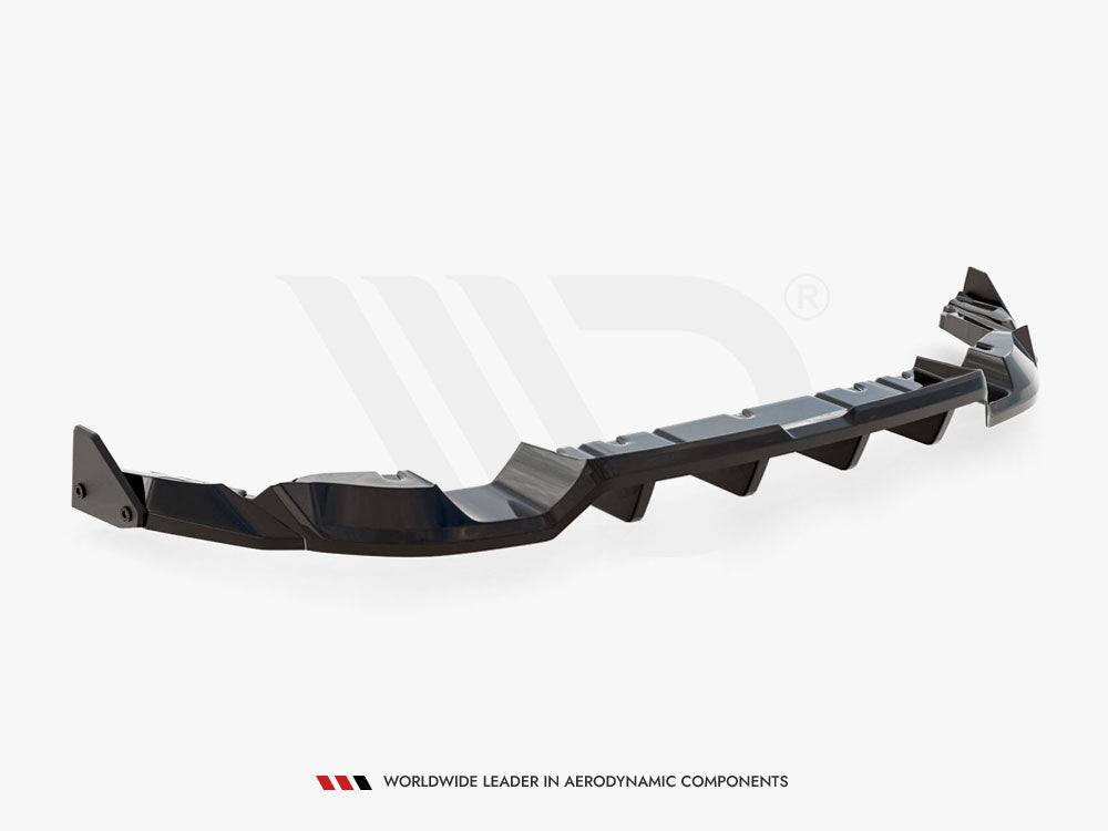 Maxton Design Central Rear Splitter (Vertical Bars) V.1 + Flaps Toyota GR86 Mk1
