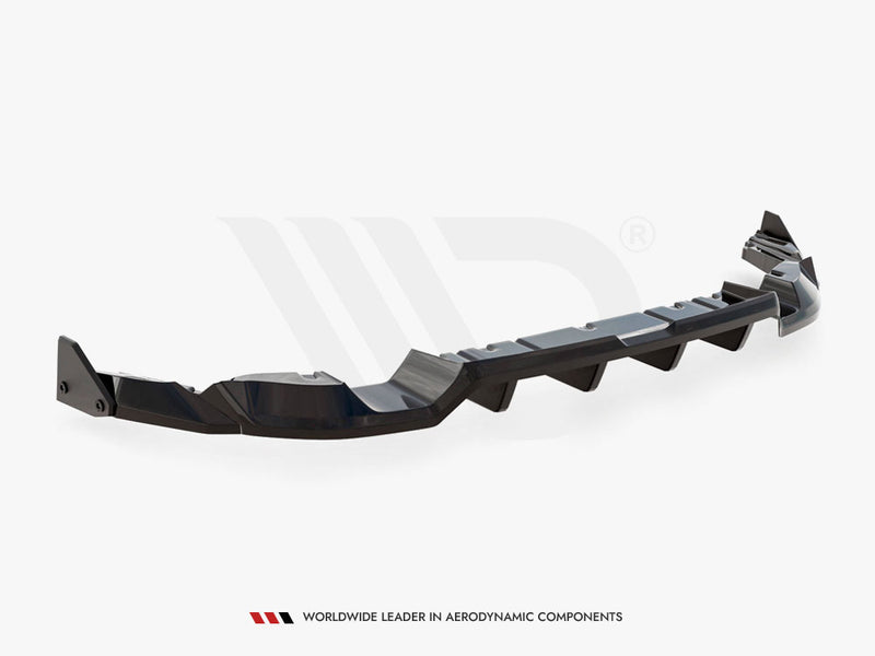 Maxton Design Central Rear Splitter (Vertical Bars) V.1 + Flaps Toyota GR86 Mk1