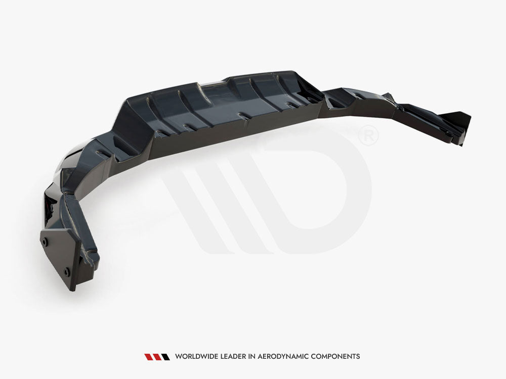 Maxton Design Central Rear Splitter (Vertical Bars) V.1 + Flaps Toyota GR86 Mk1
