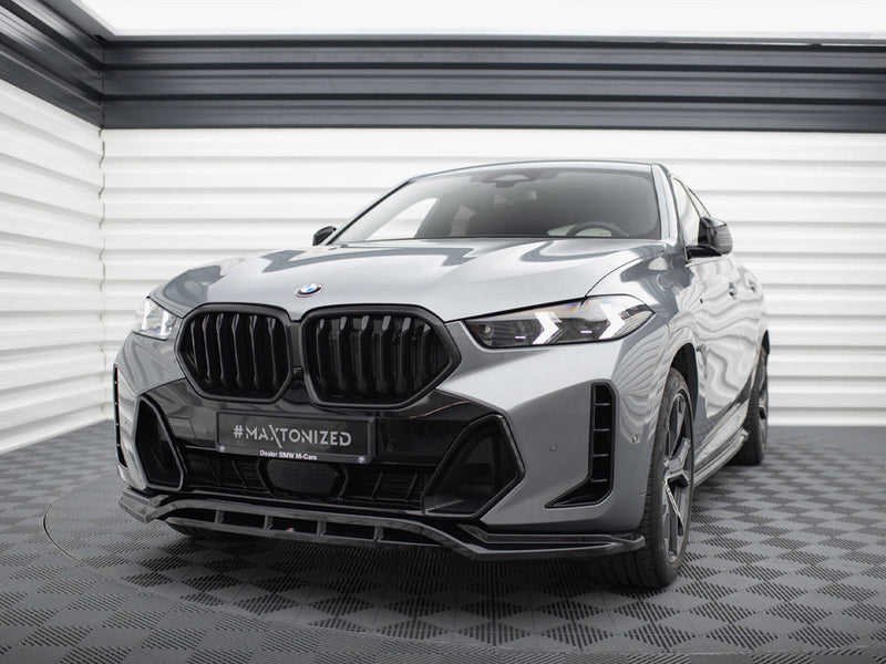 Maxton Design Front Splitter V.1 BMW X6 M-Pack G06 Facelift