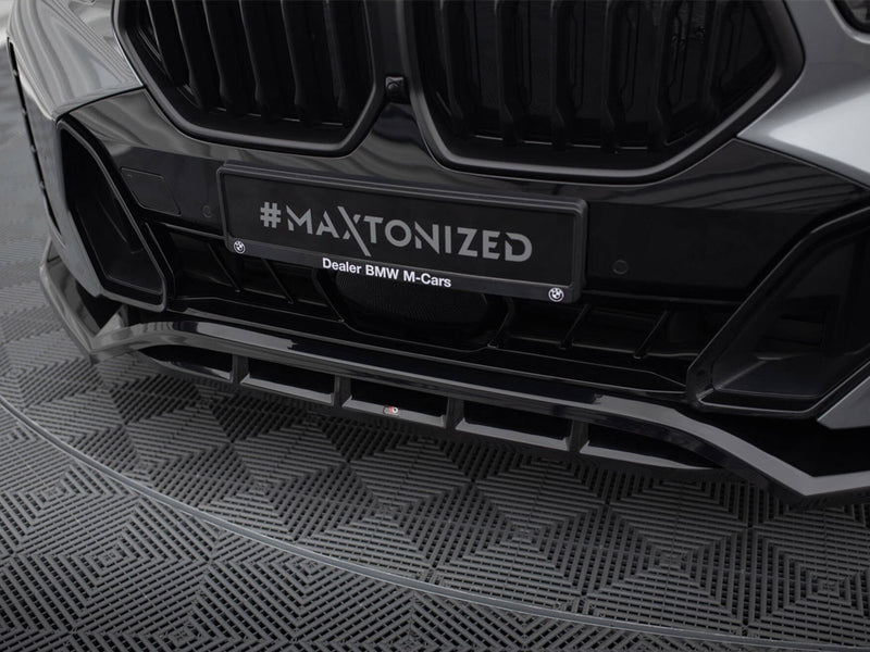 Maxton Design Front Splitter V.2 BMW X6 M-Pack G06 Facelift