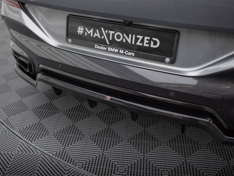 Maxton Design Central Rear Splitter (Vertical Bars) V.1 BMW X6 M-Pack G06 Facelift