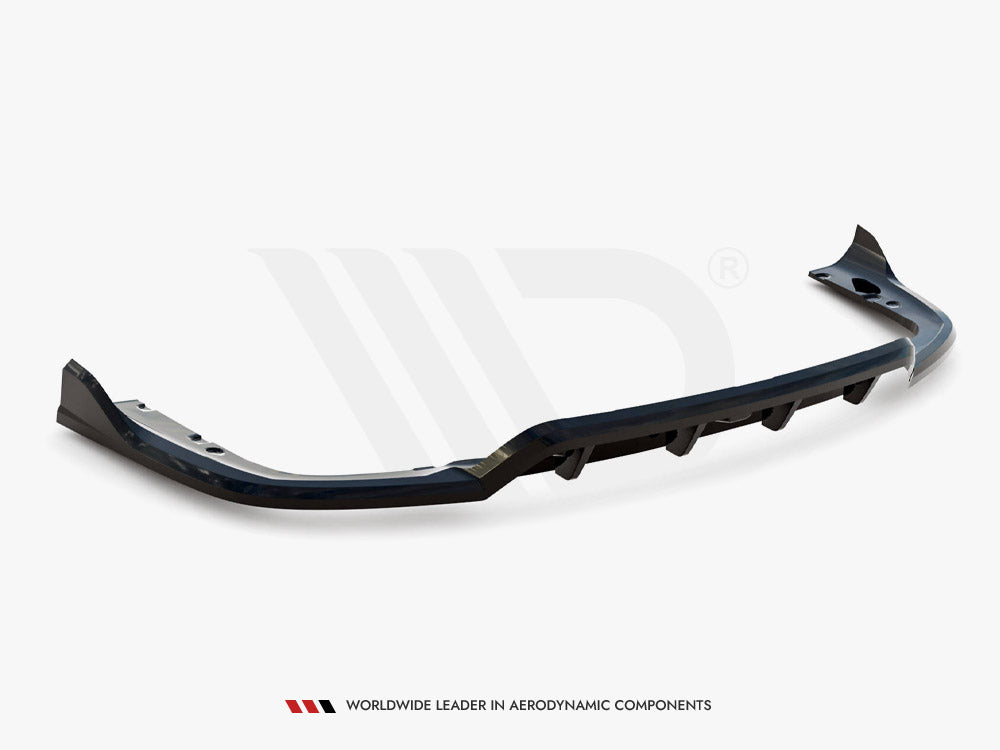 Maxton Design Central Rear Splitter (Vertical Bars) V.2 BMW X6 M-Pack G06 Facelift