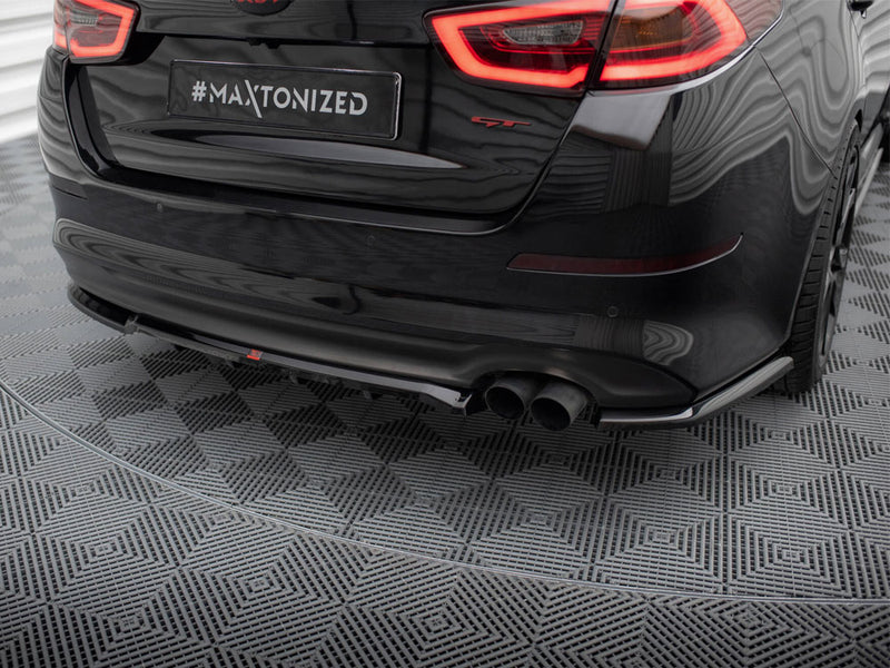 Maxton Design Central Rear Splitter (Vertical Bars) Kia Optima Mk3