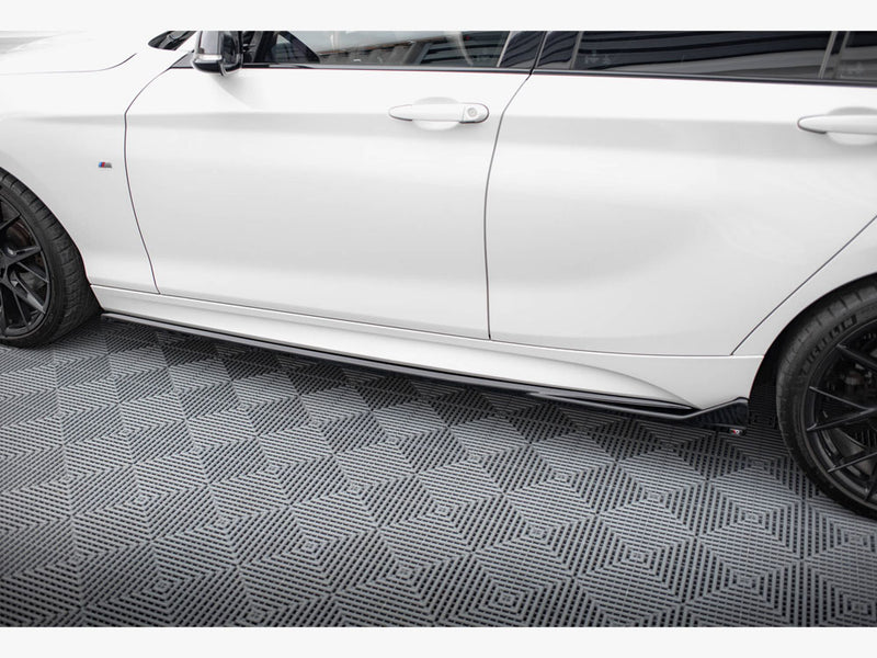 Maxton Design Side Skirts Diffusers V.3 CSL Look BMW 1 M-Pack / M140i F20 Facelift