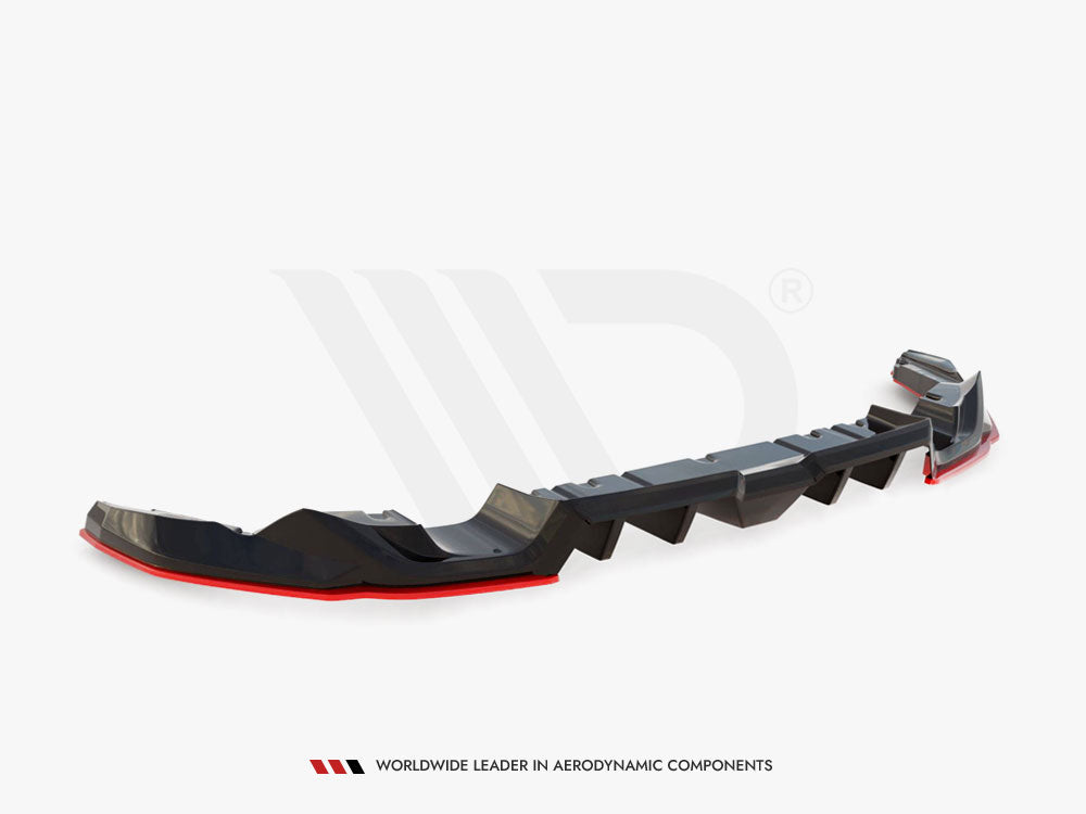 Maxton Design Central Rear Splitter (Vertical Bars) V.2 Toyota GR86 Mk1