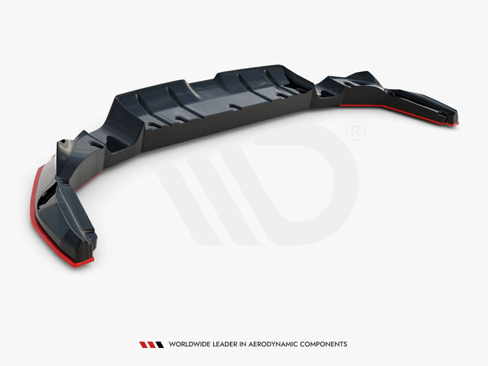 Maxton Design Central Rear Splitter (Vertical Bars) V.2 Toyota GR86 Mk1