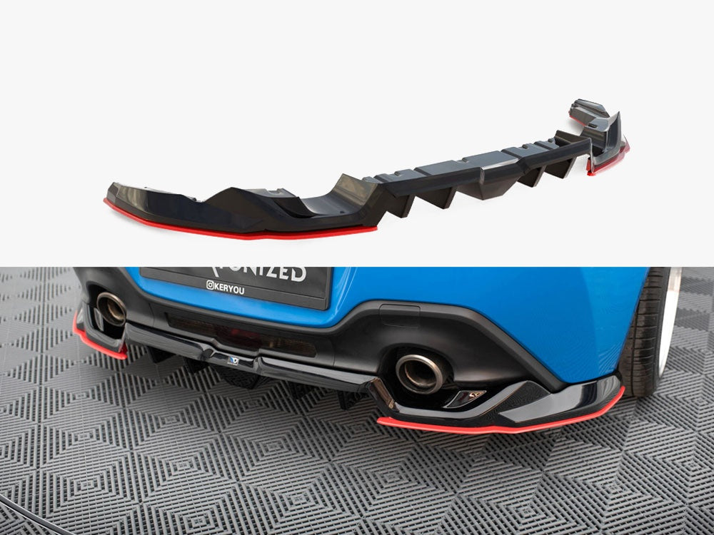 Maxton Design Central Rear Splitter (Vertical Bars) V.2 Toyota GR86 Mk1