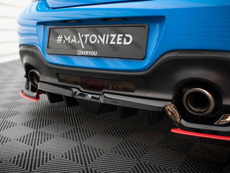 Maxton Design Central Rear Splitter (Vertical Bars) V.2 Toyota GR86 Mk1